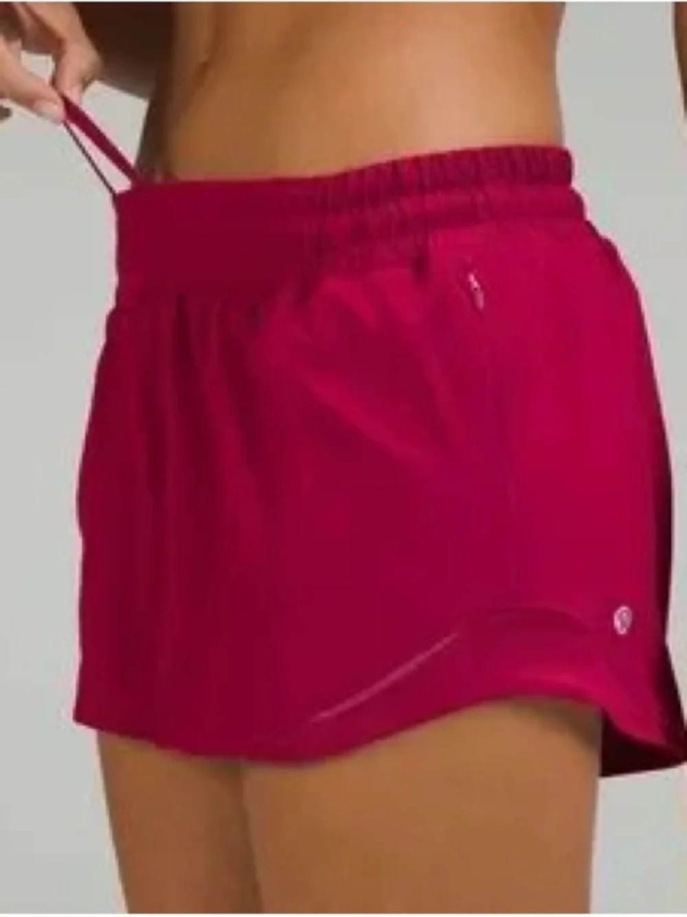 lululemon athletica Bright Pink Hotty Hot High Rise 2.5” - Picture 3 of 3